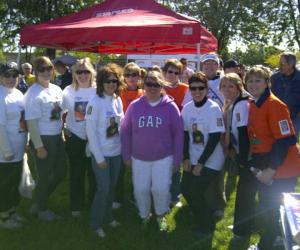 Clow Canada Pipe Water Ladies Walk In Honor of Lost Friend Co-Worker