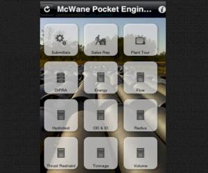 McWane Ductile ajoute une nouvelle calculatrice à son Ingénieur de poche